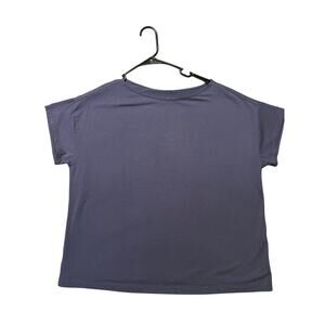 J Jill Women’s XL Luxe Supima (Pima cotton) short sleeve tee Blue, minimalist